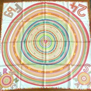 Hermes Authentic 100% Silk Scarf. 45 Carre de Paris. 35” X 35” with Box.